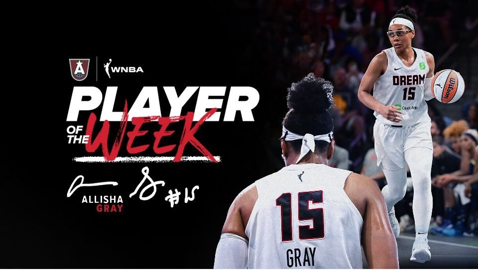 Atlanta Dream Guard Allisha Gray Earns First-Ever Player of the Week Honor
