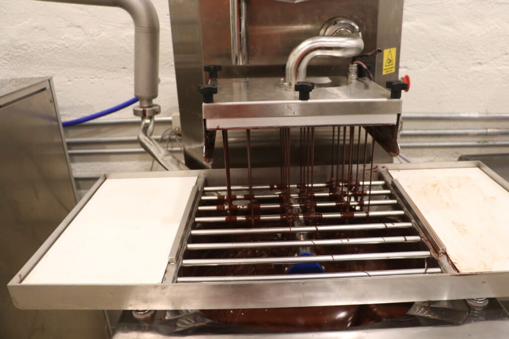 Molding the chocolate