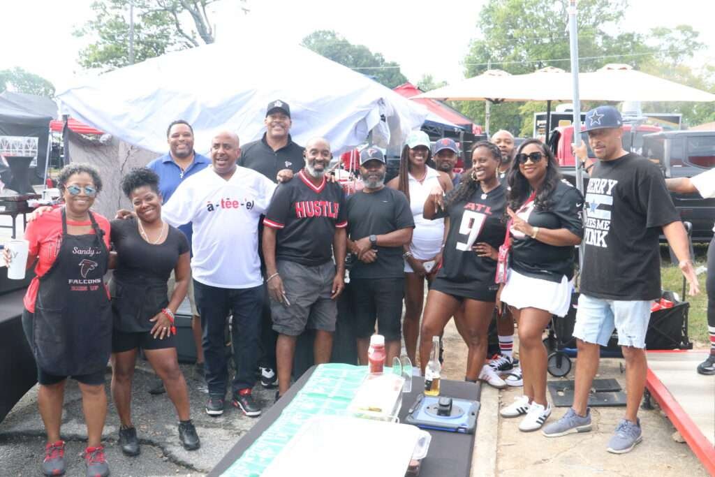 Enjoying the tailgate
