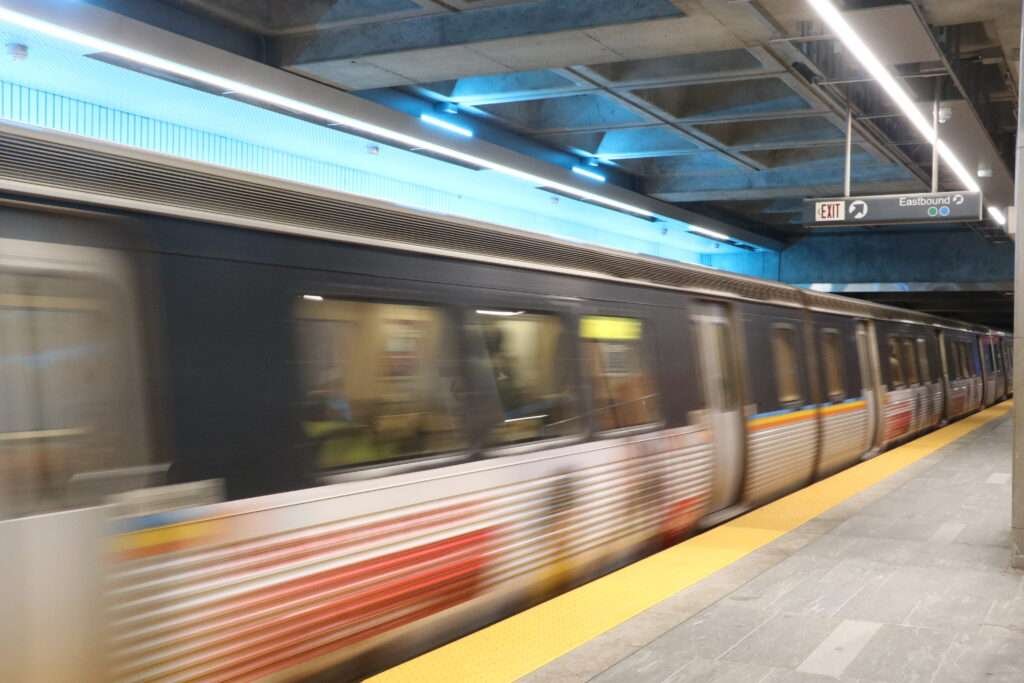 MARTA Gold line train