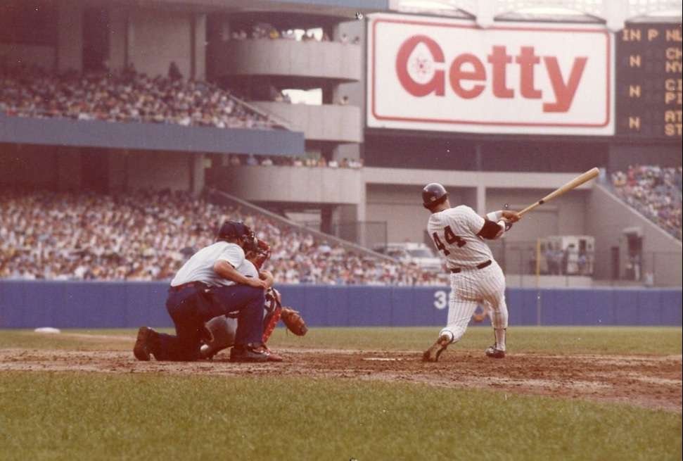Reggie Jackson Swingging