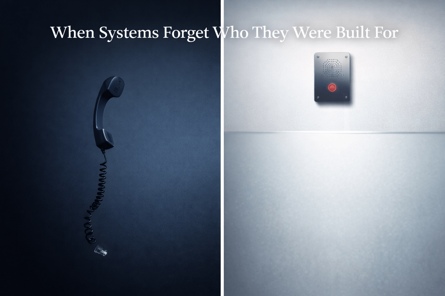 7B When Systems Forget Who They Were Built For