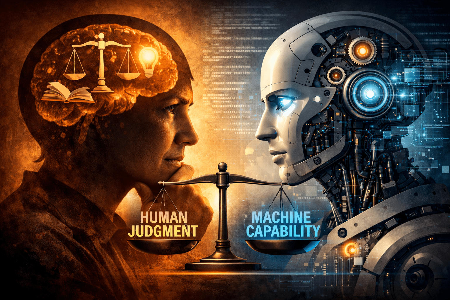 Human judgement vs machine capability