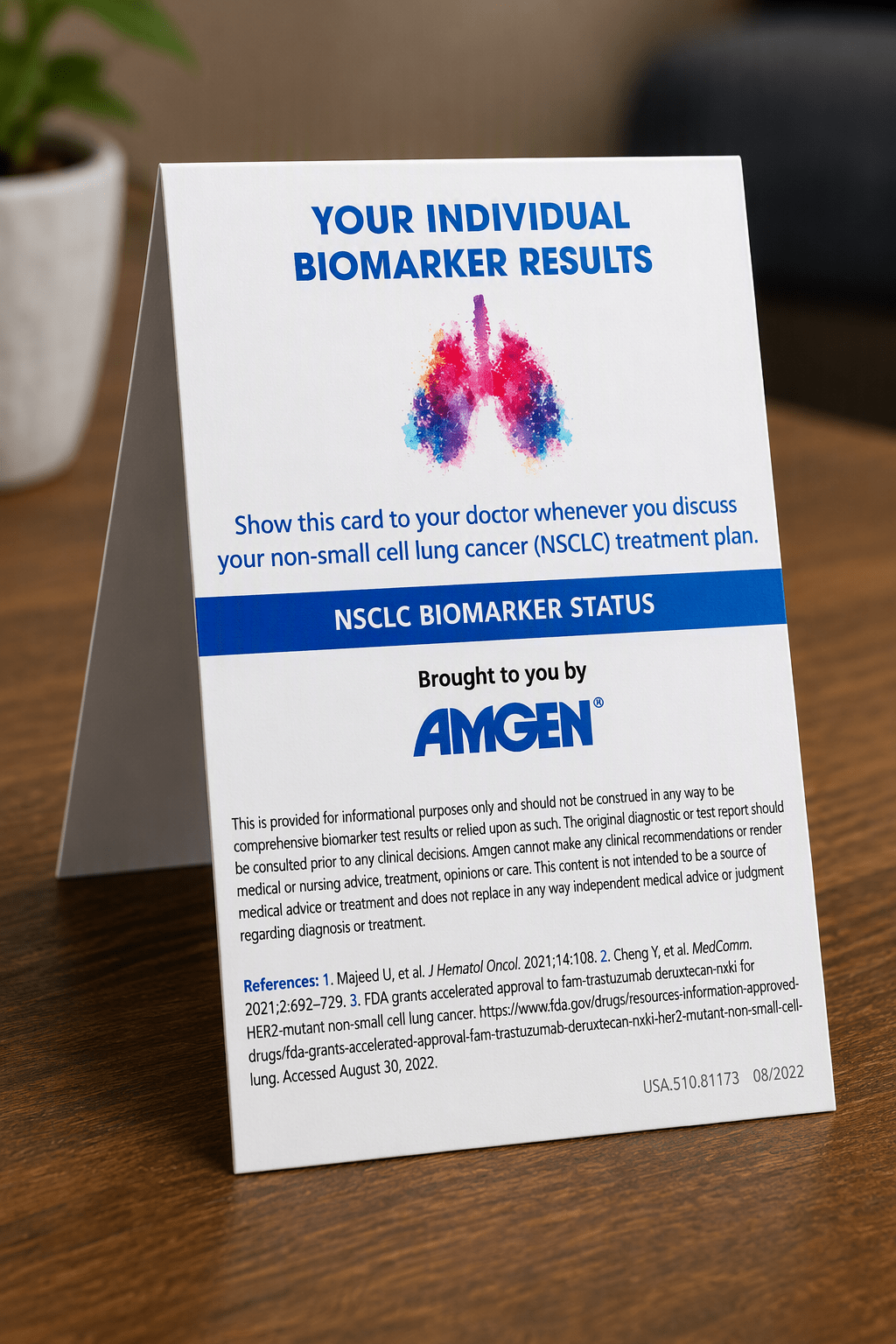 One Small Card, One Big Question That Changed a Life 2 Biomarker Status - Amgen