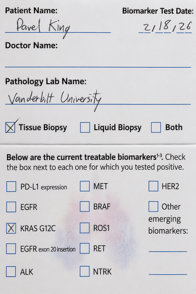 One Small Card, One Big Question That Changed a Life 3 Biomarker - Results
